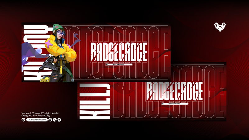 BadgeCadge's Socmeds Header